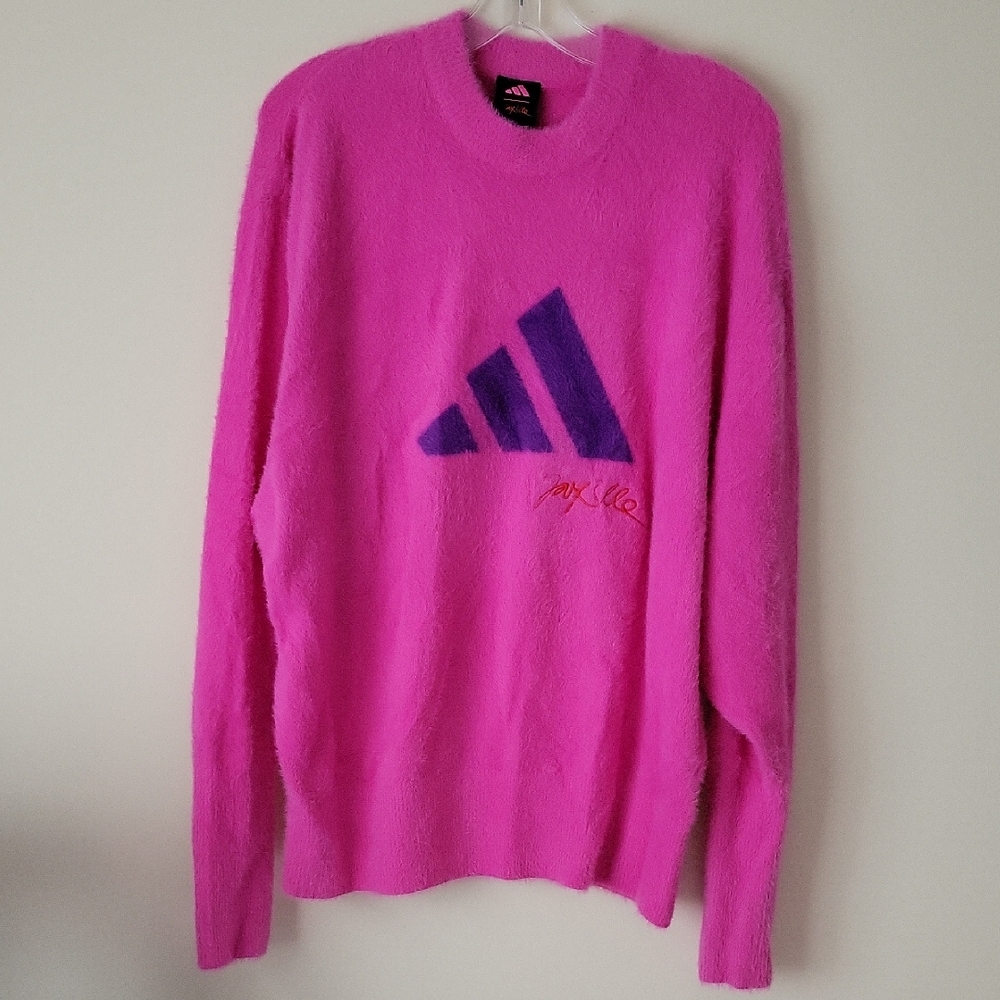 Adidas x Jay3lle Women's Pink Sweater- Size L